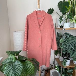 Pink Wool Coat